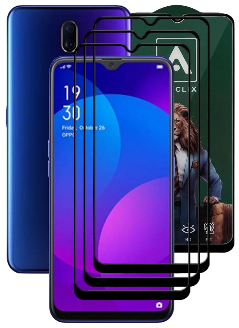 ACLIX 3 Pieces Antistatic ESD Dustproof Premium Quality High Definition Tempered Glass Screen Protector Designed For Oppo F11 - Image 1