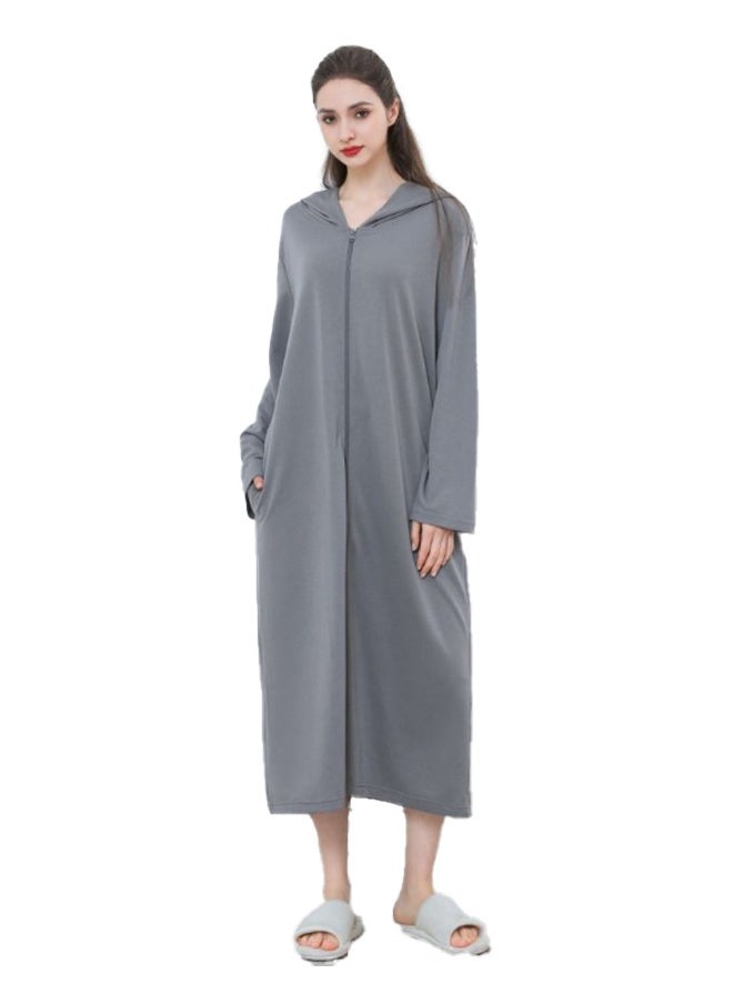 Arabest - Fashion Women Long zip-up bathrobe with hood, perfect for vacations by the sea, and beach vacations - Image 1