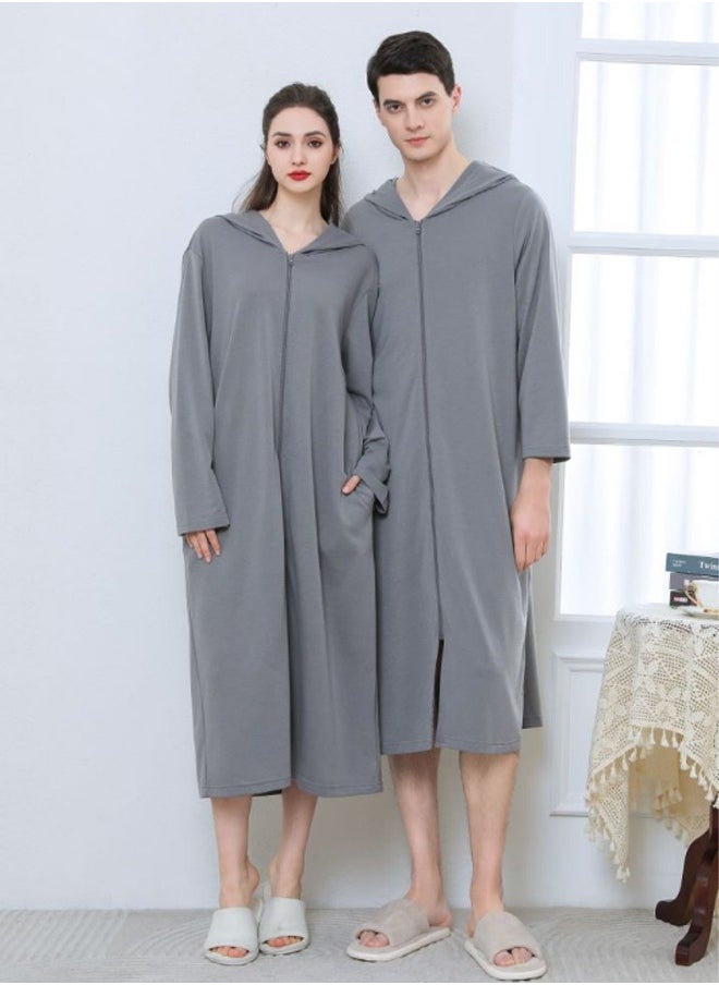 Arabest - Fashion Women Long zip-up bathrobe with hood, perfect for vacations by the sea, and beach vacations - Image 1