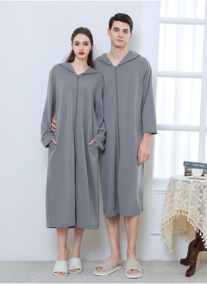 Arabest - Fashion Women Long zip-up bathrobe with hood, perfect for vacations by the sea, and beach vacations - Image 1