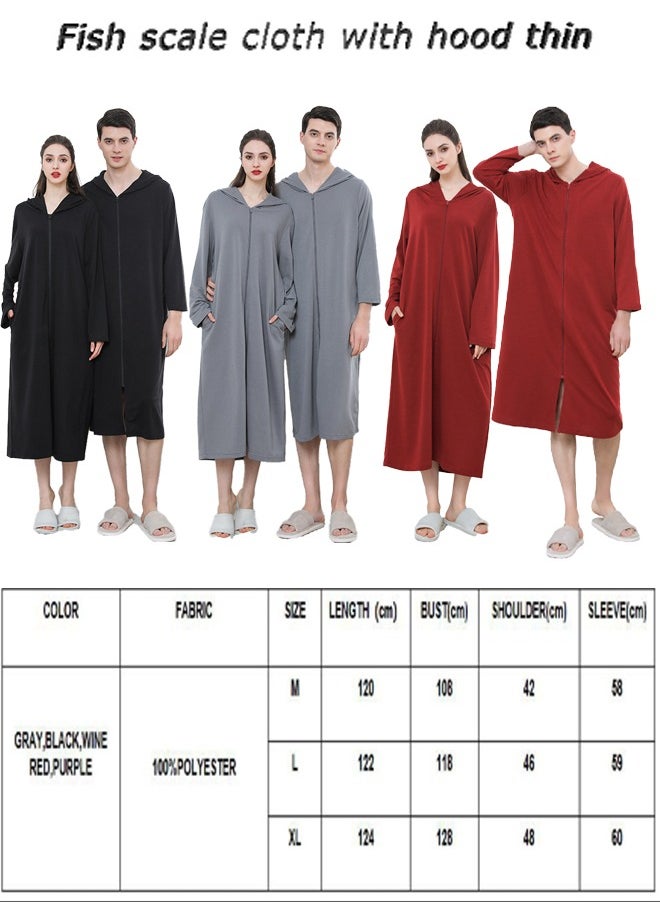 Arabest - Fashion Women Long zip-up bathrobe with hood, perfect for vacations by the sea, and beach vacations - Image 1