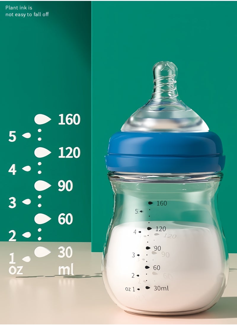 Minitutu - Newborn glass bottle Baby feeding bottles 160ml - Image 1