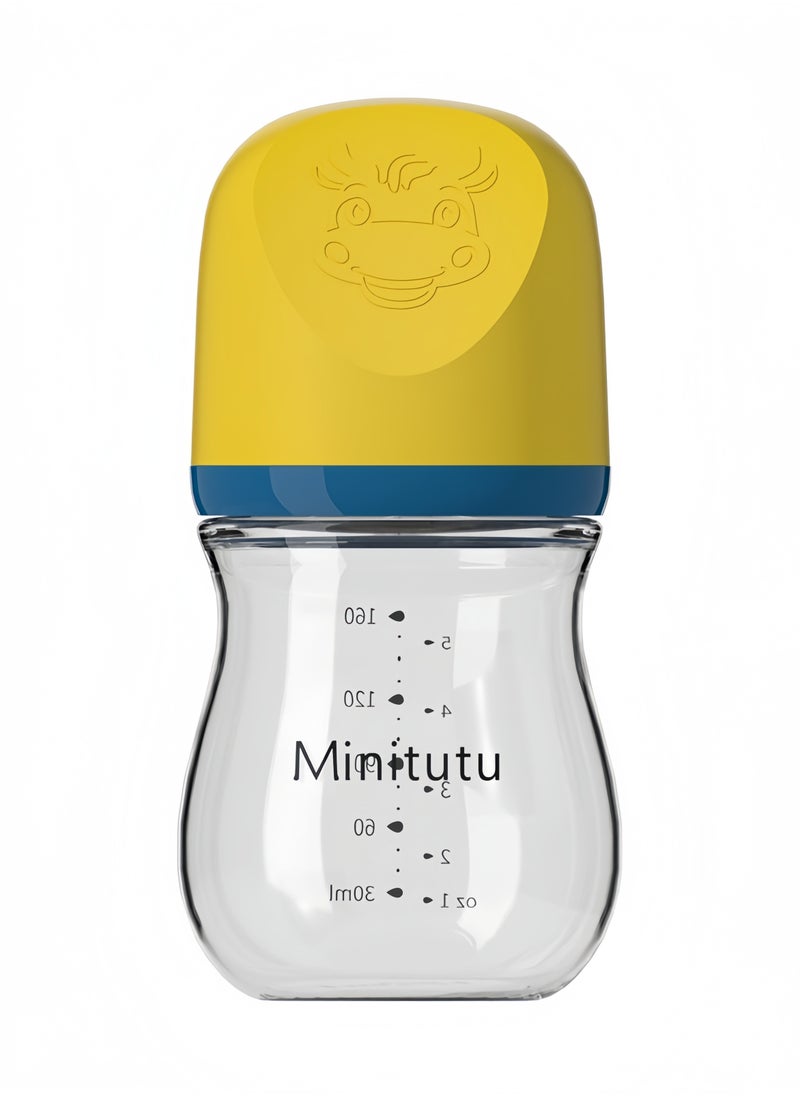 Minitutu - Newborn glass bottle Baby feeding bottles 160ml - Image 1