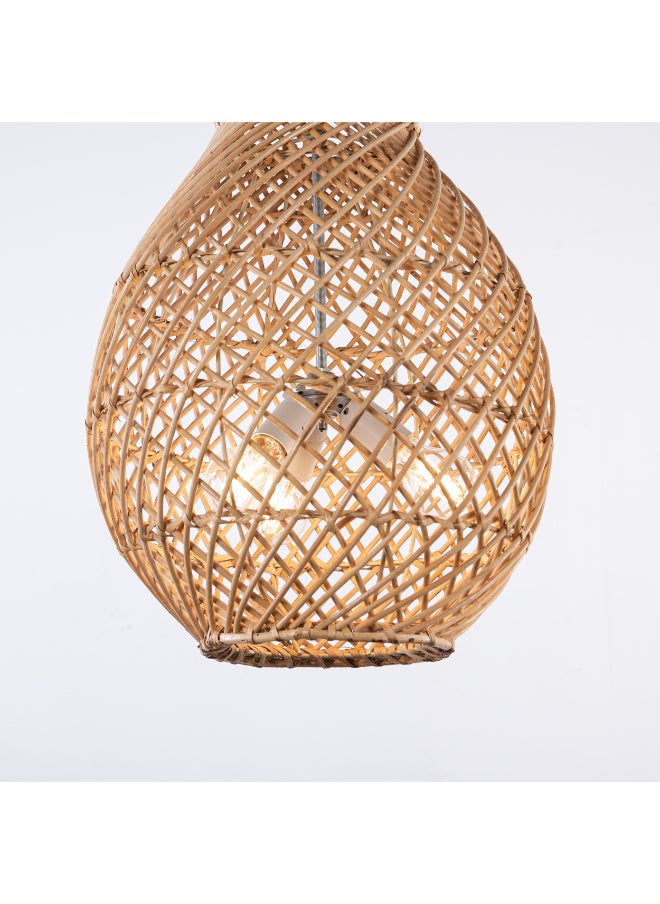 tbshomelamp Bamboo-Boho Celling Lighting Beige  30x40 cm  - Image 3