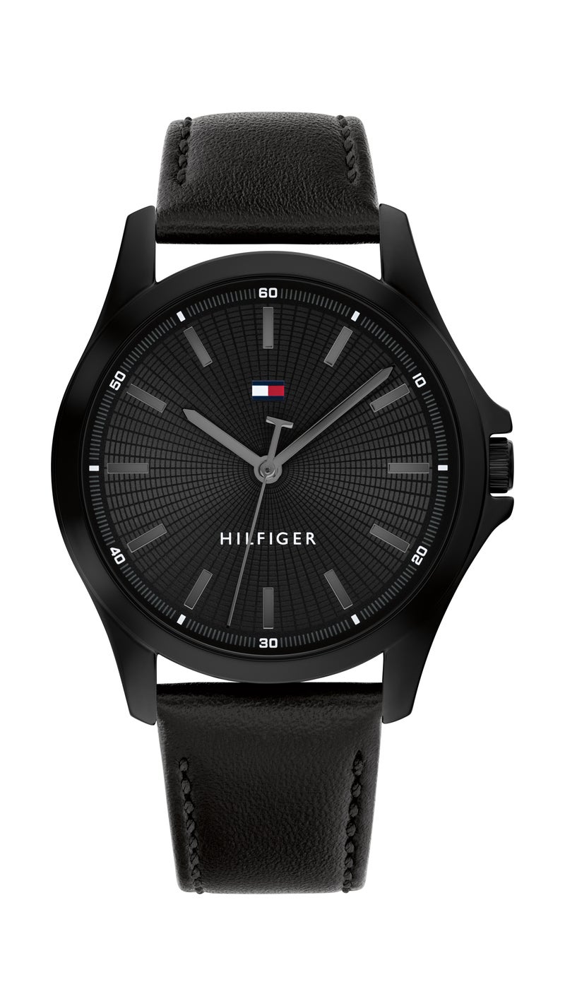TOMMY HILFIGER Round Analog Men'S Ionic Plated Black Steel Case  Watch - Image 3