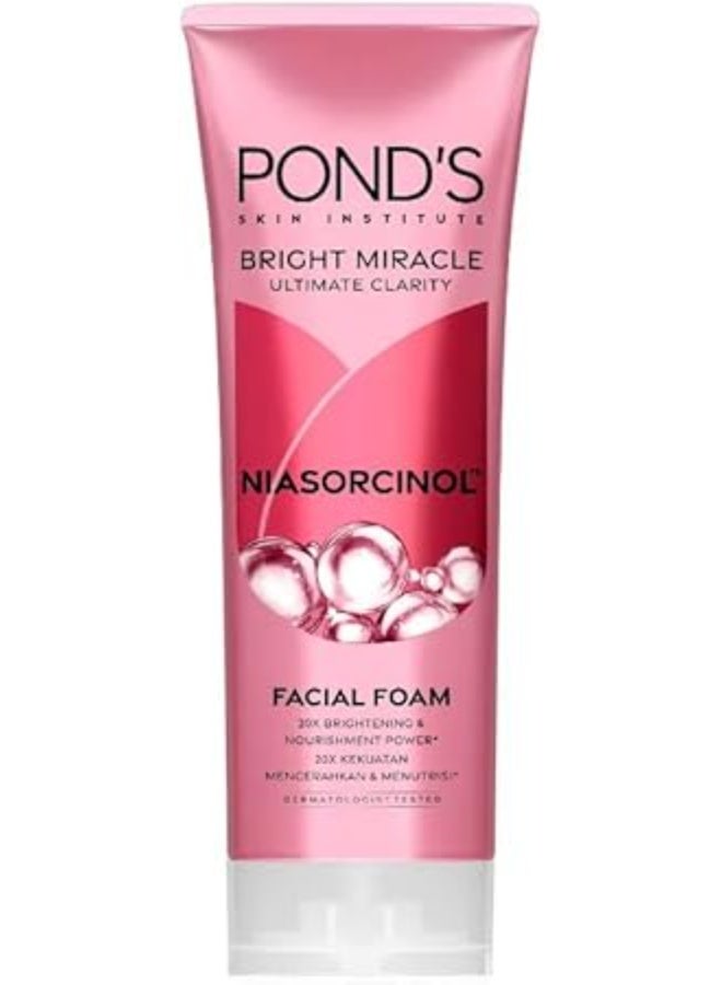 Pond's Bright Miracle Ultimate Clarity Niasorcinol Facial Foam 100g 1pc