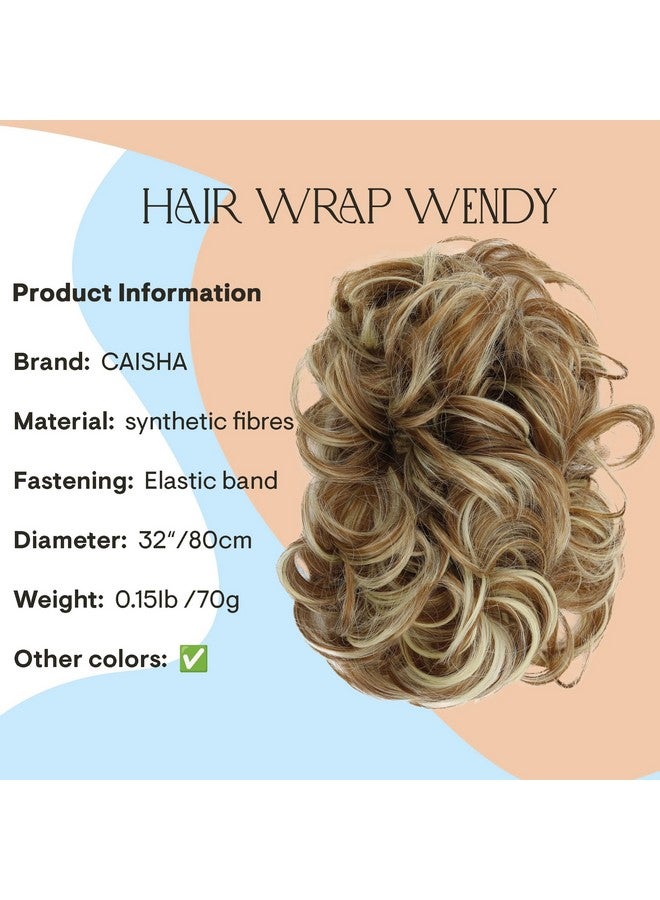 كايشا هيربيسي لف الشعر ألياف صناعية مقاومة للحرارة، مجعد، فوضوي، أوبدو، بني فاتح، أشقر، ميكس Hw34 - Image 2