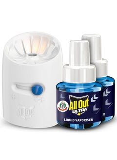 Ultra Mosquito Repellant Combi Pack (Machine + Pack Of 2 Refills) | Kills Dengue Mosquitoes, Liquid