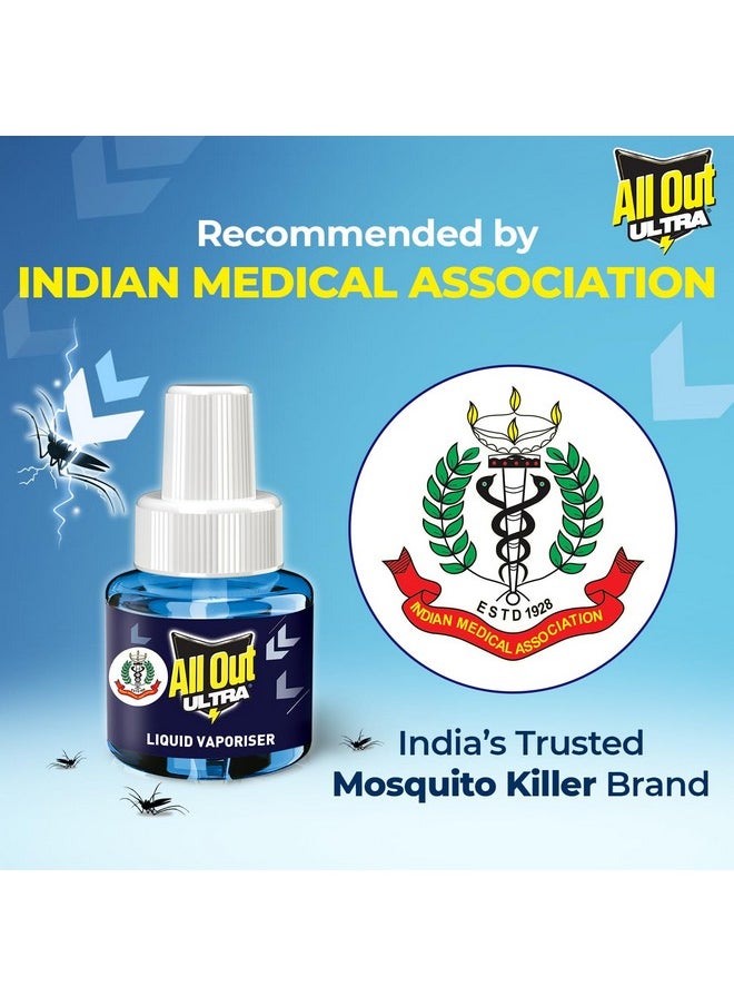 All Out - Ultra Mosquito Repellant Combi Pack (Machine + Pack Of 2 Refills) | Kills Dengue Mosquitoes, Liquid - Image 1