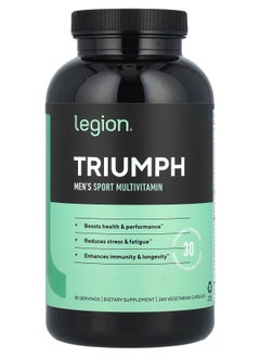 Legion Athletics Triumph Men's Sport Multivitamin 240 Vegetarian Capsules  - Image 1