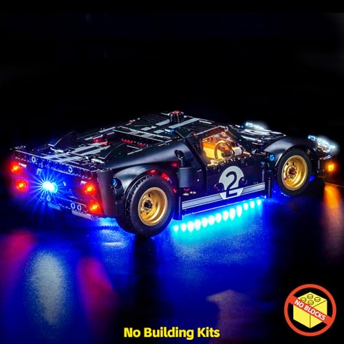 BrickBling LED Light Compatible with Lego Technic 1966 Ford GT40 MKII 42223 Not Come with Car - Image 5