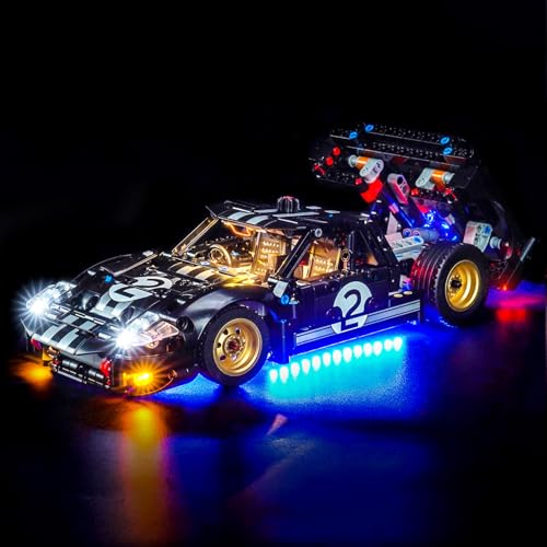 BrickBling LED Light Compatible with Lego Technic 1966 Ford GT40 MKII 42223 Not Come with Car - Image 1