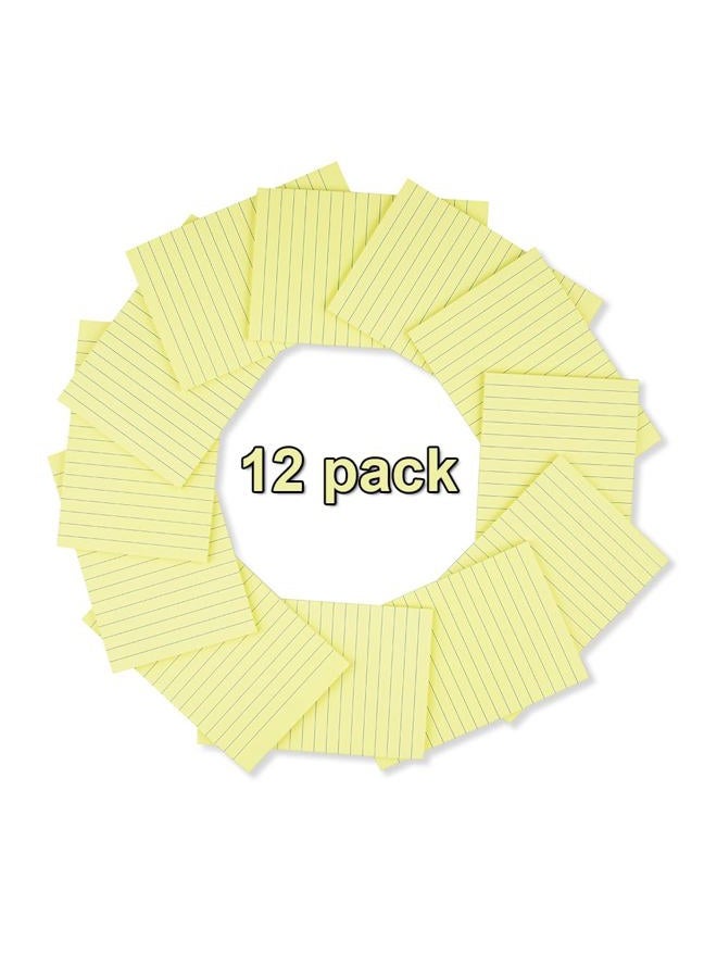 Vanpad (12 Pack) Sticky Notes 4X6 in Yellow Stickies Super Sticking Power Memo Pads Strong Adhesive - Image 2