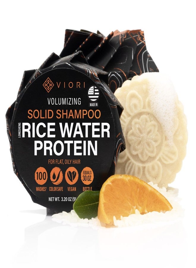 Viori Citrus Yao Shampoo Bar Made with Rice Water - Handcrafted All Natural Shampoo Bars - Sulfate Free - Image 1
