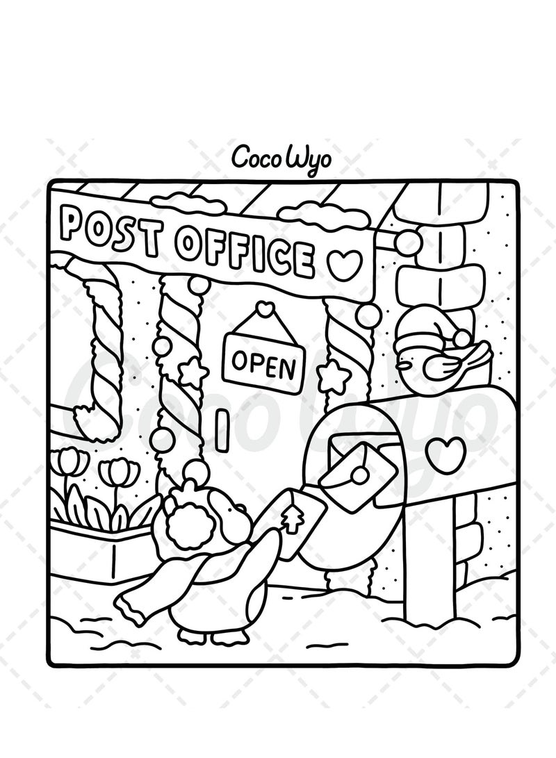 عام أيام مريحة: كتاب تلوين لتخفيف التوتر للكبار والمراهقين - شخصيات حيوانية لطيفة في لحظات هجاء مريحة، فن تأملي لعلاج القلق والاسترخاء (سلسلة مساحات مريحة) - Image 5