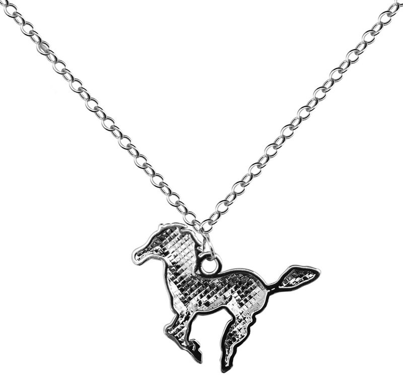 BANCHELLE Horse Pendant Horse Necklaces with Pouch Silver - Image 2