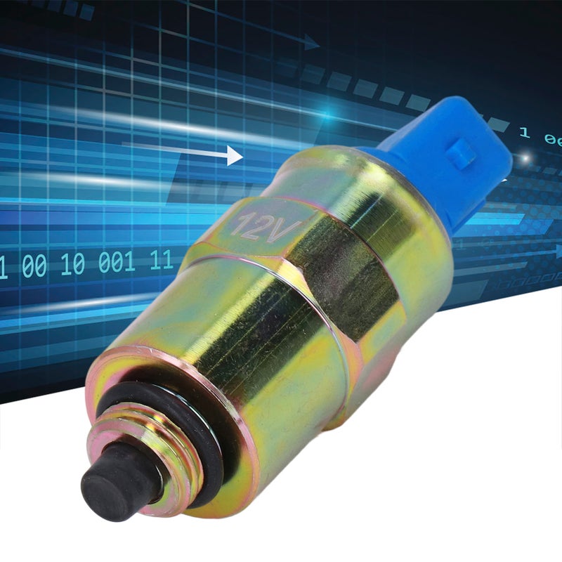 12V Fuel Shutdown Shutoff Solenoid 716‑30255 Replacement for JCB 3CX 4CX Backhoe Loader - Image 2