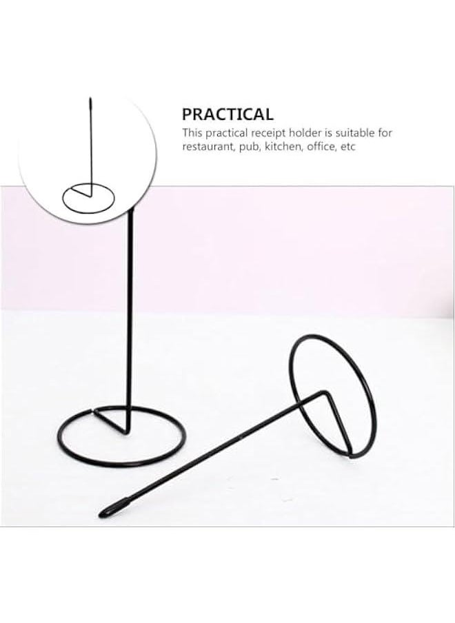 Generic - Stainless Steel Desk Check Receipt Holder Needle Ticket Spindle Menu Storage Spike Bill Inserter Note HolderHolder. - Image 1