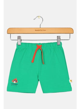 Toddlers Boy Brand Logo Short, Green