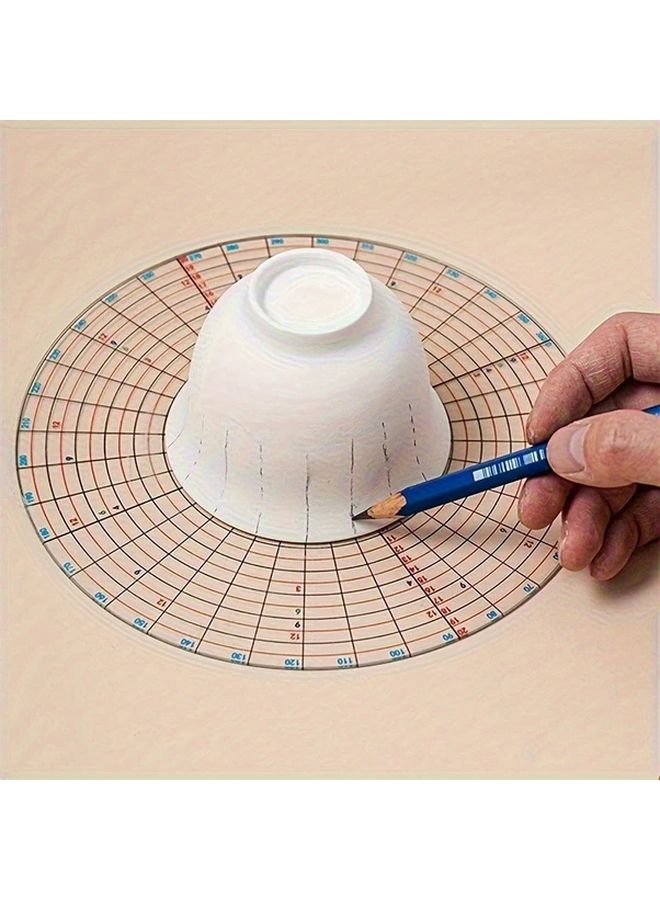 Precision Measuring Tool With 60 Degree Scale For Pottery Sculpture Art DIY Crafters - Image 1