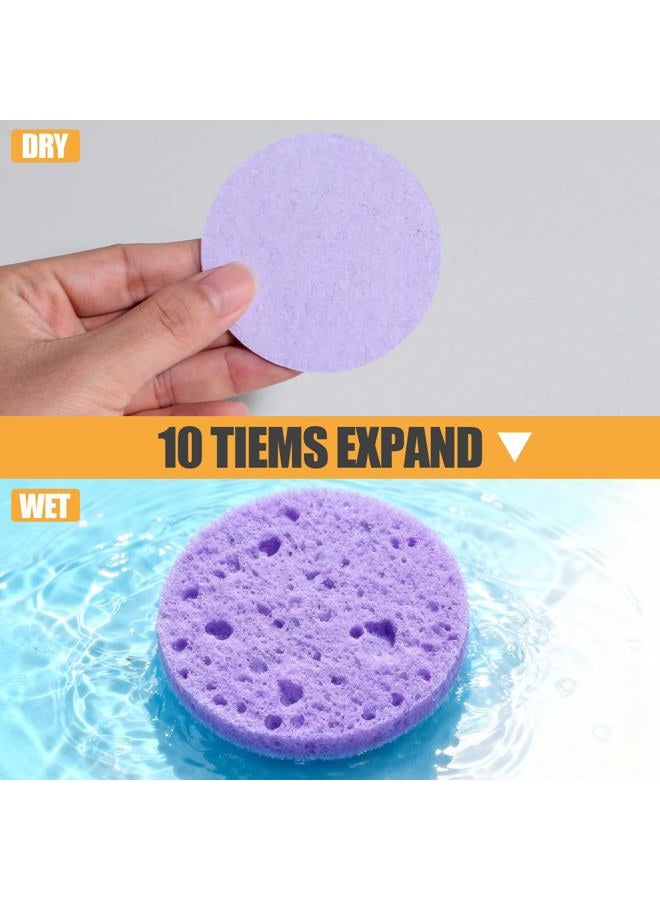 BS Mall Gentle Exfoliating Facial Sponges - 80-Count Reusable Cotton Pads for Face Cleansing, Makeup Removal & Spa Skincare, Soft Travel-Friendly Face Removing Dead Skin with Multi-Purpose Daily Use - Image 3