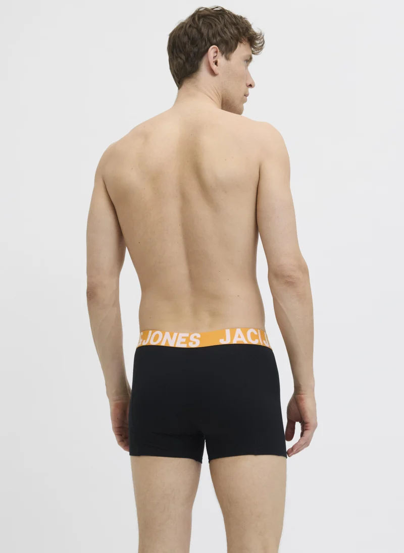 JACK & JONES 3 Pack Of Logo Band Trunks