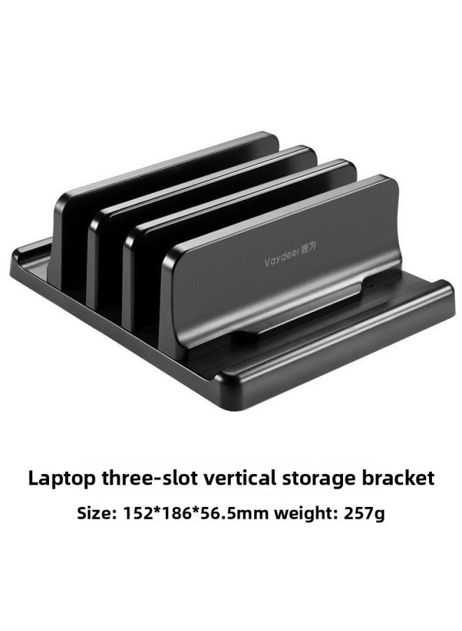 Laptop Vertical Stand Computer Clamp Storage Rack Macbook Desktop Side Stand Upright Bracket-Color:Laptop Vertical Stand—sanli★★