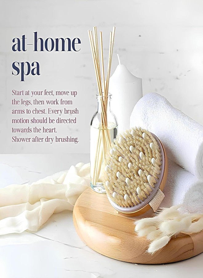 KLIVE فرشاة استحمام خشبية طبيعية من KLIVE - فرشاة للجسم للتدليك الجاف مع رؤوس تدليك - فرشاة تقشير للبشرة - للاستخدام الجاف والرطب - للعناية بالسيلوليت والجهاز اللمفاوي - Image 5