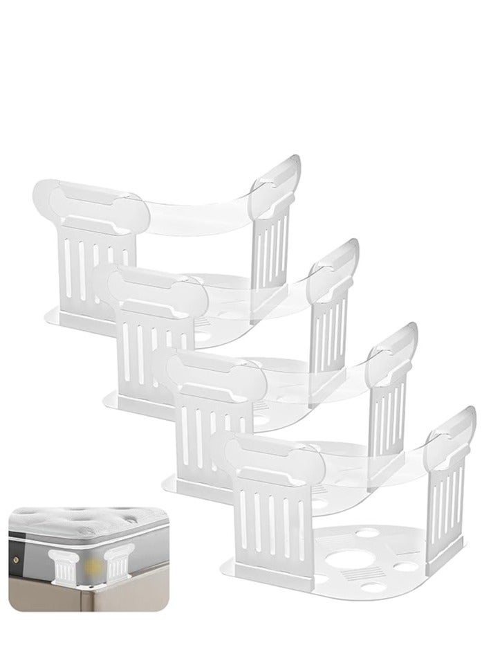 4Pcs Bed Sheet Holder Set with Lock Strips, Lock Sheet Holders Keep Sheets Firm & Tight, Non-Slip Lock Sheet Clips, Easy Installation, for All Size Mattress, Blankets, Bedding  - Image 1
