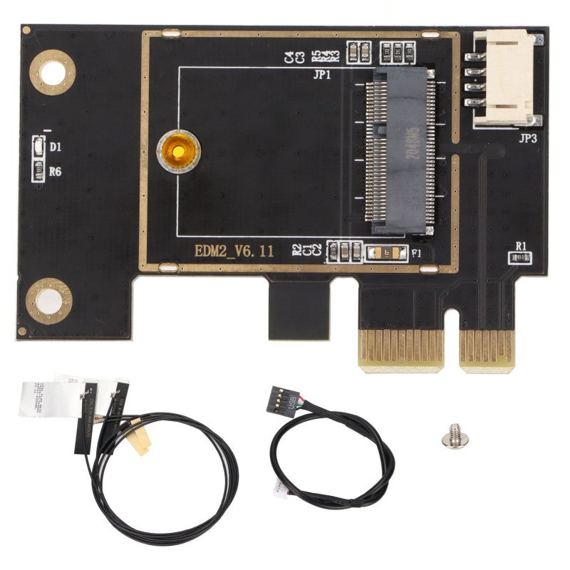 M.2 To PCIe Adapter: High Gain Antenna Plug And Play - High Performance Wireless Network Card For Desktop Computer Wireless Applications - Image 1