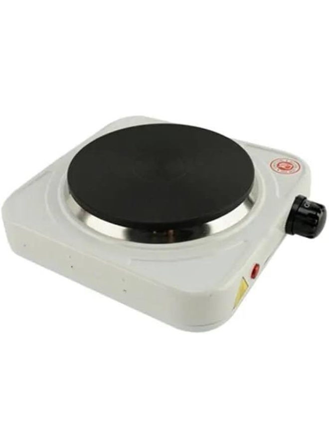 Electric Heater with All-Metal Body and Non-Stick Surface, Adjustable Temperature Control, Portable 1-Burner Hot Plate for Travel and Emergency Cooking, Overheat Protection (Large 1000W) - Image 2