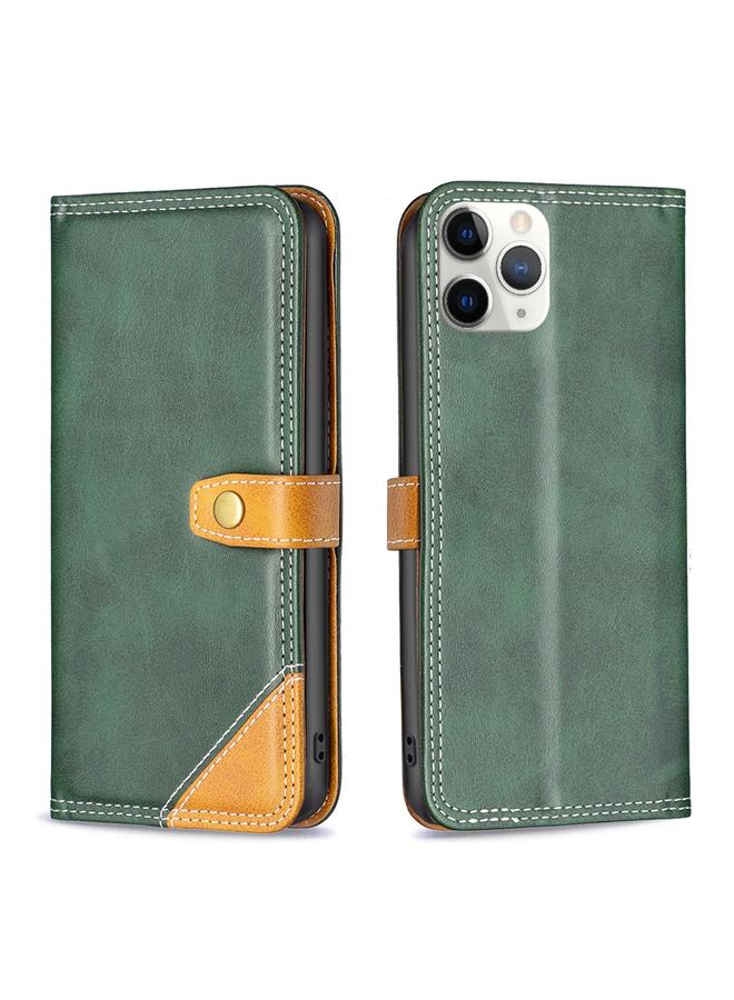Zaboon Case For iPhone 11 Pro Color Matching Double Sewing Thread Leather Case - Image 2