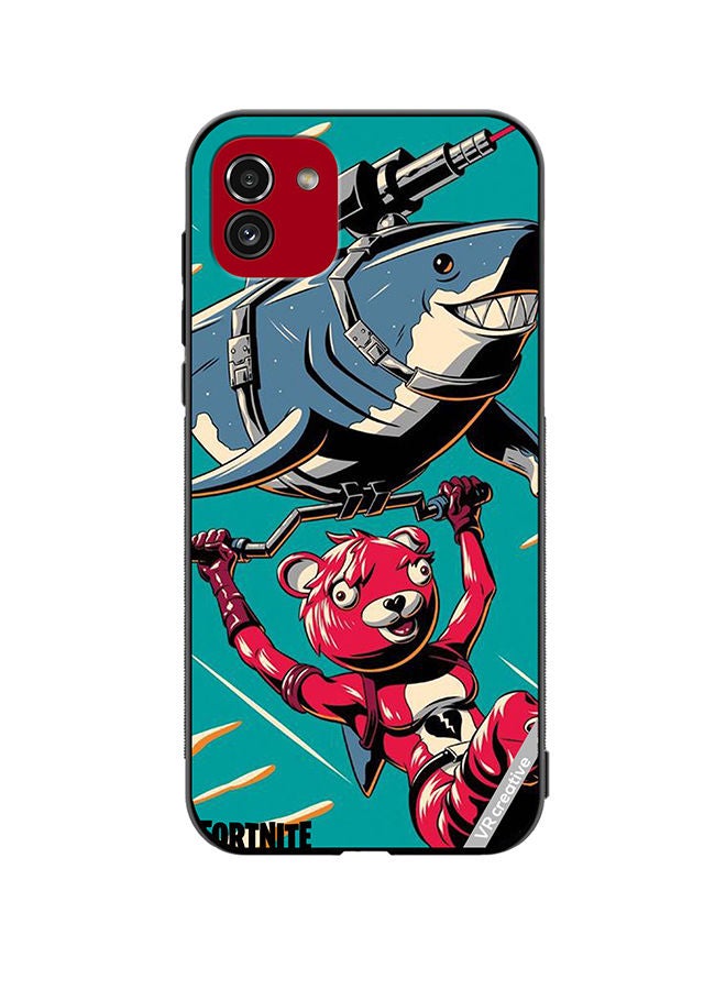 VR CREATIVE Protective Case Cover For Samsung Galaxy A03 Fortnite Poster Design Multicolour - Image 1