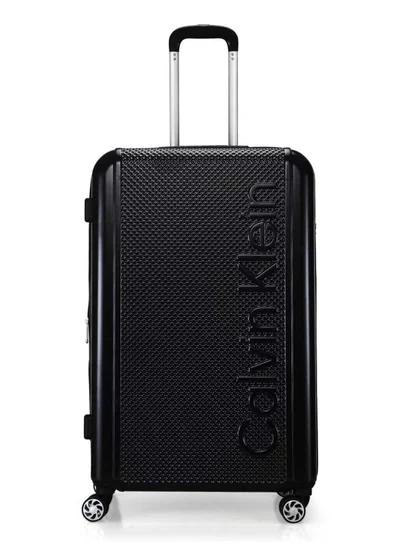 CALVIN KLEIN Waffle Hardside Spinner Luggage On Wheels, Ultra Lightweight ABS, 4 Double Wheels