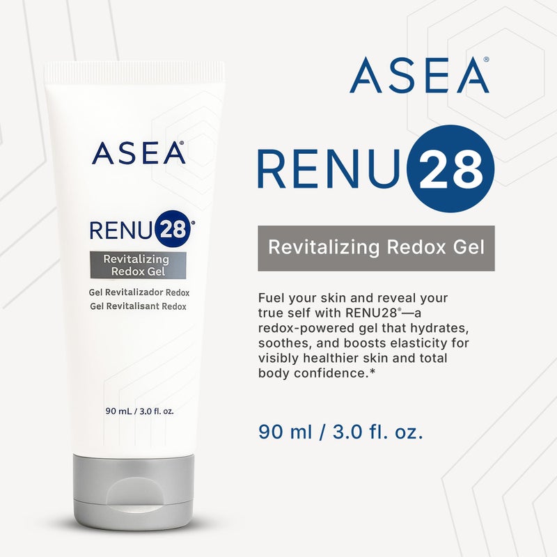 ASEA - RENU28 Redox Gel - Clean Beauty Skincare with Redox Molecules - Improves Elasticity, Smooths Fine Lines, Enhances Tone & Texture - 90 ml - Image 2