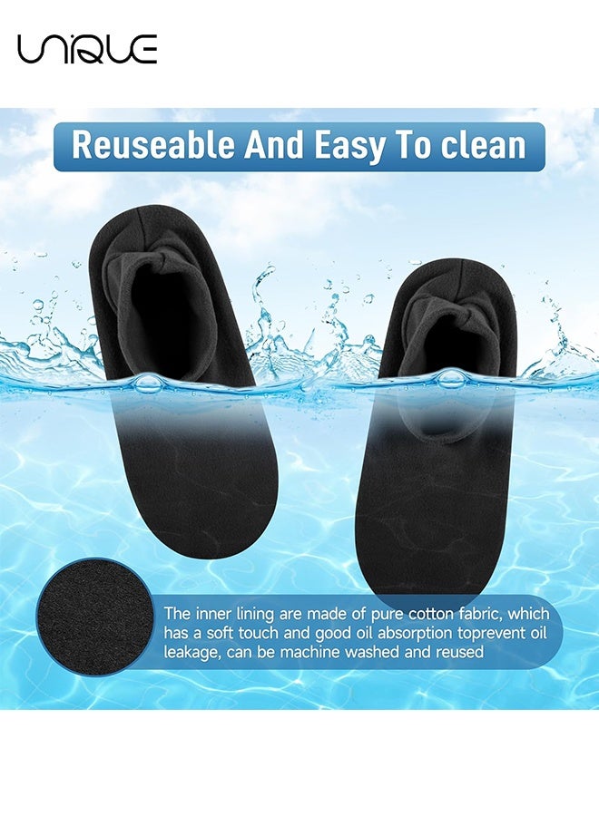 Unique 1 Pair Castor Oil Pack Wrap for Feet - Organic Castor Oil Pack Wrap for Toes Cotton for Women - Castor Oil Pack Kit for Feet Arthritis and Feet Tingling feet Cracking - Moisturizing Feet (Oil Not Include) - Image 3