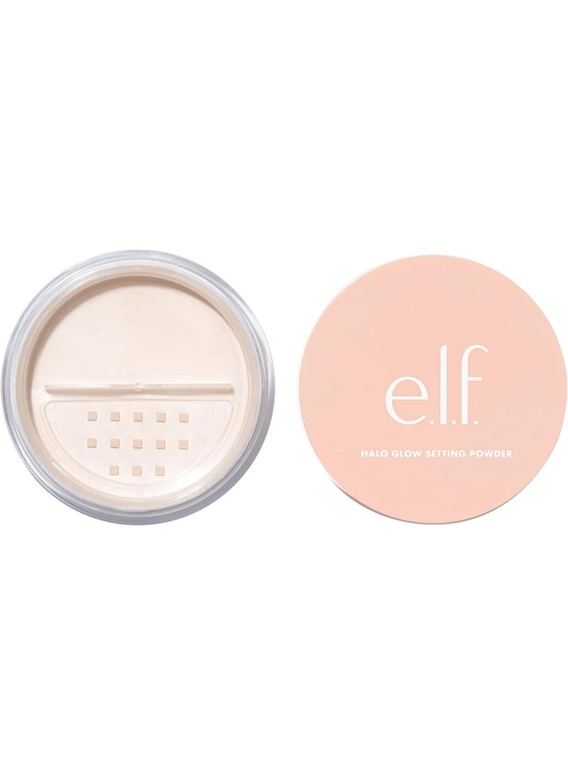 elf Halo Glow Soft Focus Setting Powder, Silky Powder For Creating Without Shine, Smooths Pores & Lines, Light Pink - Image 1
