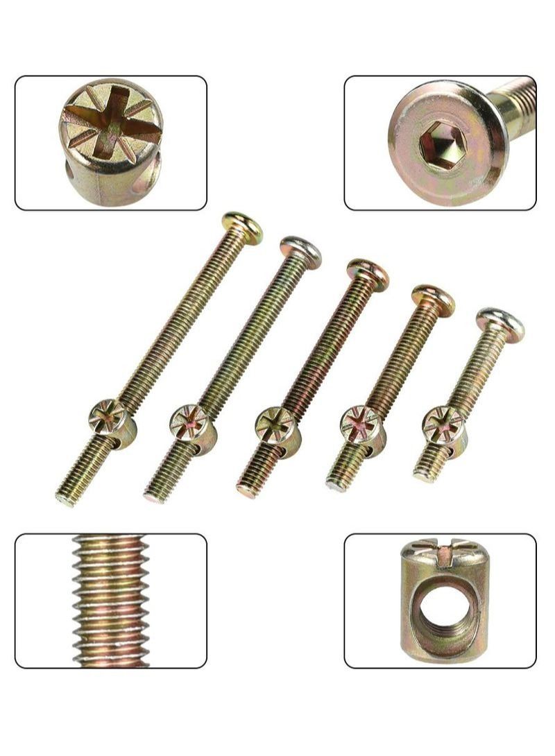 نيبمينينت تسوق ماركة غير محددة و60 قطعة M6 أثاث من الزنك اللون يربط مطرقة برغي الأم (M6 * 40 - M6 * 80mm) أونلاين في الإمارات  - Image 2