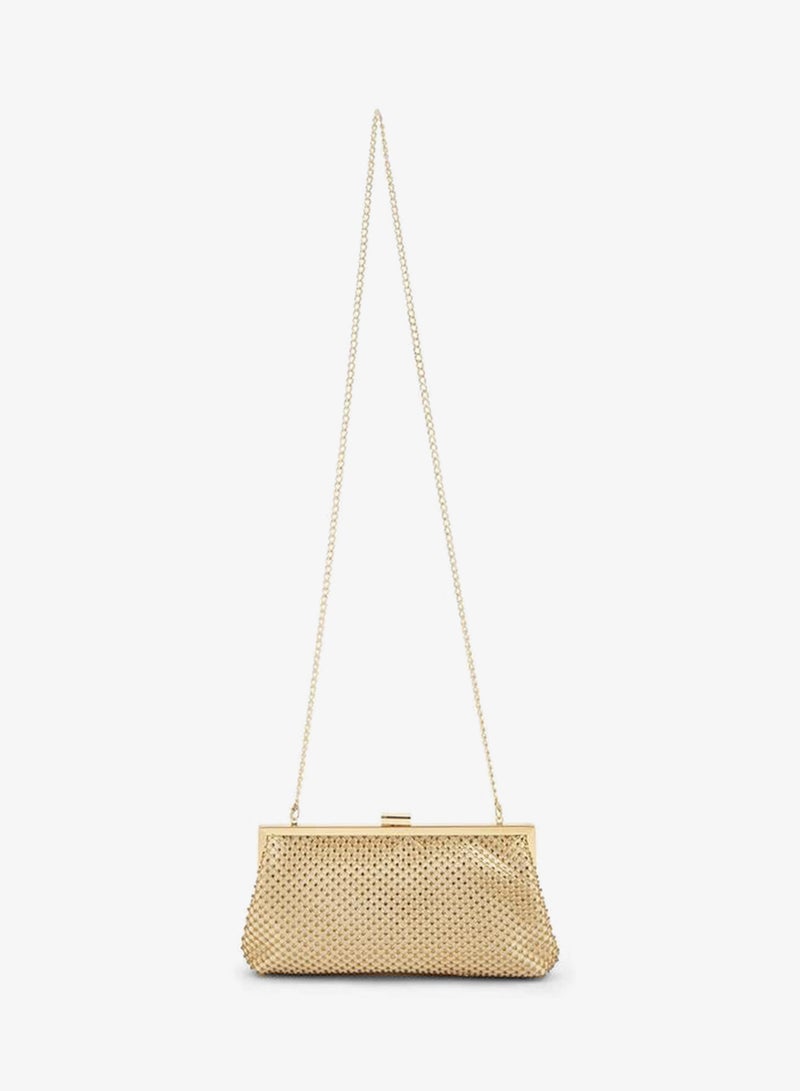 Flora Bella By Shoexpress Clutch With Diamond Mesh Design - Image 2