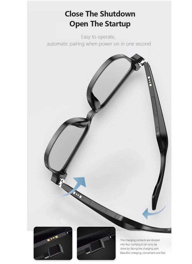 Generic Sunglasses Anti-Blue Light Bluetooth Headset AI Audio Smart Glasses  - Image 5