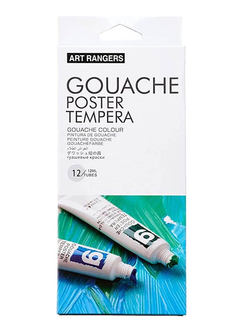 Art Rangers Poster Tempera Gouache Paints Set Multicolour 12 x12 ml