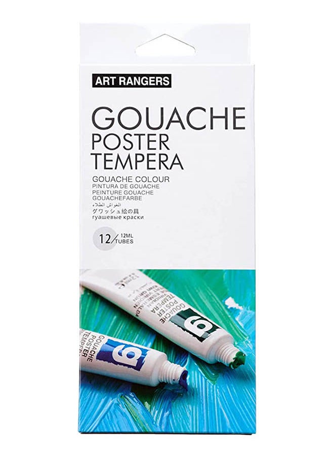 ART RANGERS Art Rangers - Gouache color 12 Pcs 12ml  - Image 1