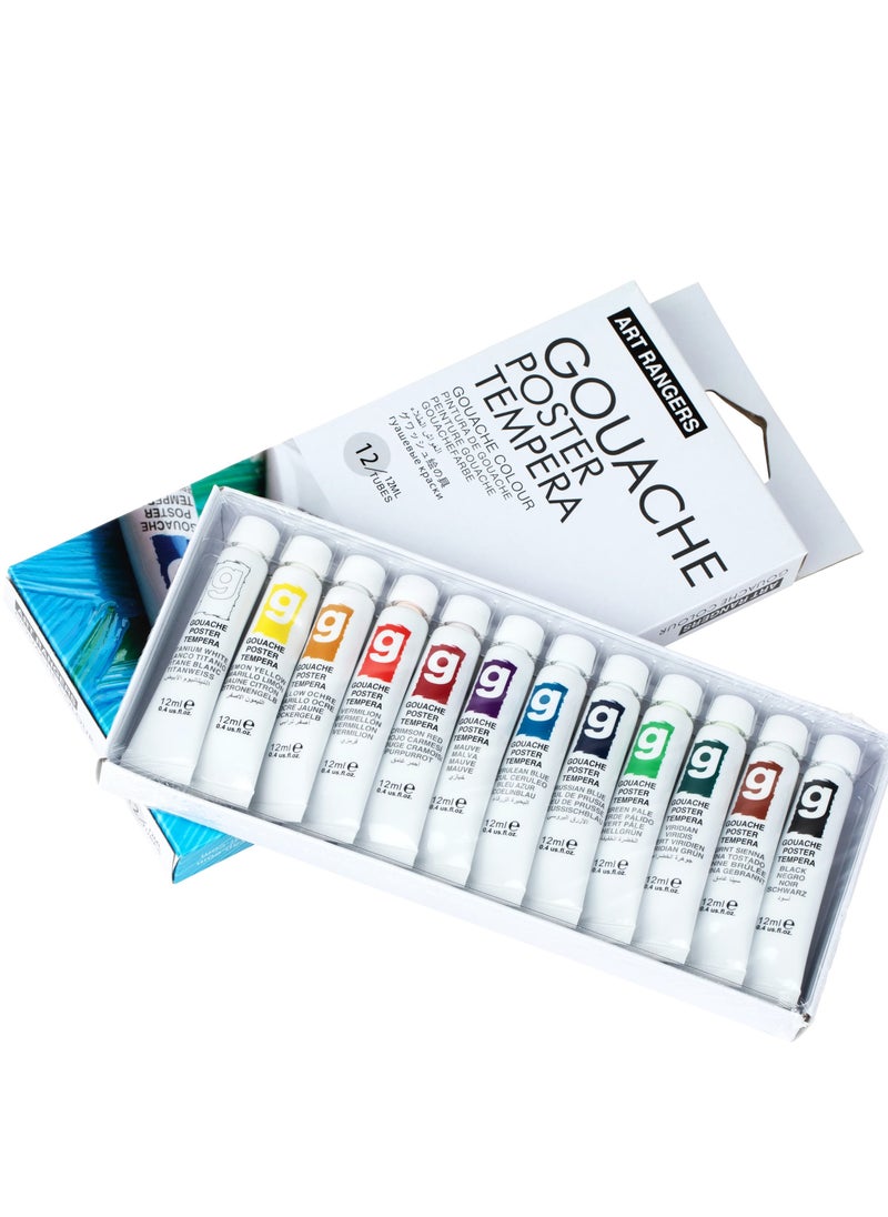 ART RANGERS Art Rangers - Gouache color 12 Pcs 12ml  - Image 2