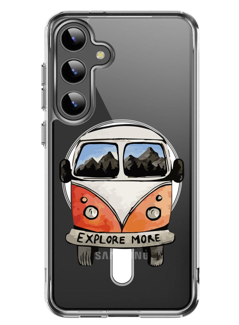 Theodor Magnetic Case for Samsung Galaxy S24 Plus 6.7-inch Compatible with MagSafe Wireless Charging, Shockproof Phone Bumper Cover Explore more-01 - Image 1