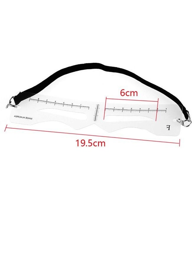 Generic 12 Pieces Reusable Eyebrows Shape Stencil Eyebrow Measure Balance Extension Ruler  - Image 2