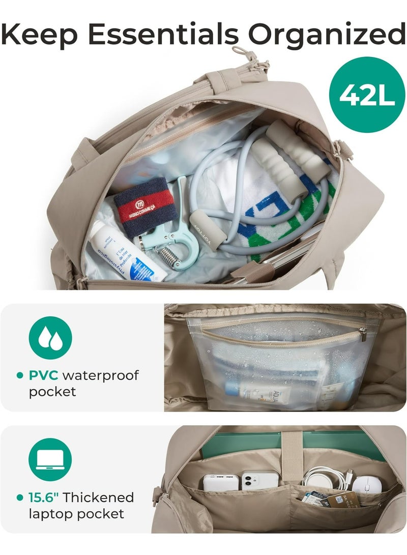 أوزيغالور حقيبة رياضية للتنس تتسع لـ 2 مضرب مع جيب للأحذية للنساء والرجال، حقيبة رياضية تتسع لجهاز كمبيوتر محمول حتى 15.6 بوصة للصالة الرياضية والسفر (أسود) - Image 3