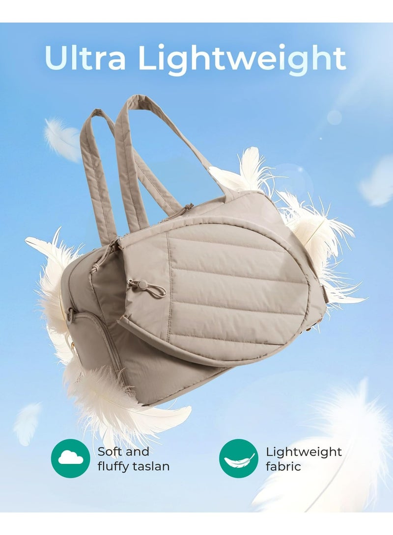 أوزيغالور حقيبة رياضية للتنس تتسع لـ 2 مضرب مع جيب للأحذية للنساء والرجال، حقيبة رياضية تتسع لجهاز كمبيوتر محمول حتى 15.6 بوصة للصالة الرياضية والسفر (أسود) - Image 4