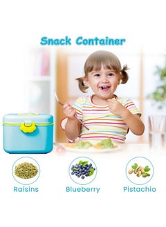 Snowie Soft 350G Baby Formula Dispenser With Scoop And Leveller Foodgrade Pp Double Layer Antileak Milk Powder Dispenser Container Baby Snack Storage Container For Outdoor Travel Home Bpa Free  - Image 5