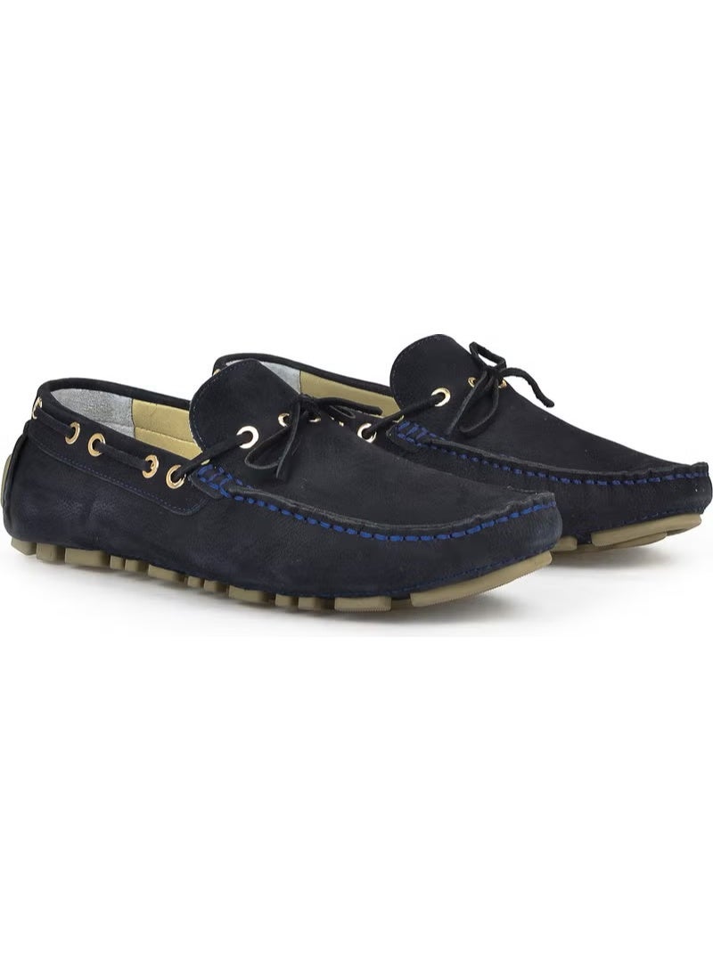 Ziya , Men's Genuine Leather Loafer 131986 N3021 2 Navy Blue - Image 2