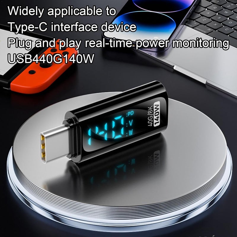 ويندفورج كرافت موصل USB-C إلى USB-C | موصل من النوع C عالي السرعة 40 جيجابت في الثانية، 140 واط - شحن سريع، قابس ومحول تمديد USB-C لأجهزة الكمبيوتر المحمولة والهواتف المحمولة - Image 3